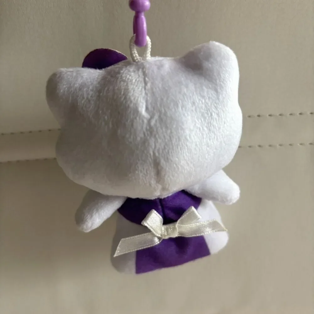 Hello Kitty Artist Painter Plush Clip Keychain 4.5